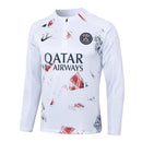 Conjunto Paris Saint Germain Ziper Curto Treino Branco e Azul
