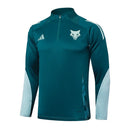 Conjunto Cruzeiro Ziper Curto Treino Azul Escuro