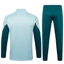 Conjunto Cruzeiro Ziper Curto Treino Azul Claro