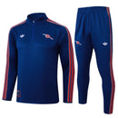 Conjunto Arsenal Zíper Curto Azul